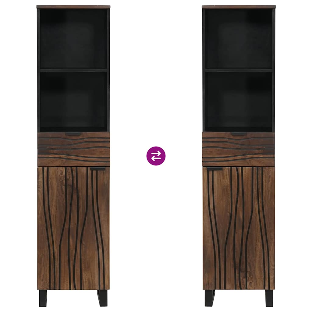 Badeværelsesskabsunder Valnød 38 x 33 x 160 cm Konstrueret træ