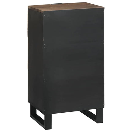 Sideboard med skuffe Brun 40 x 33 x 75 cm Massivt mangotræ