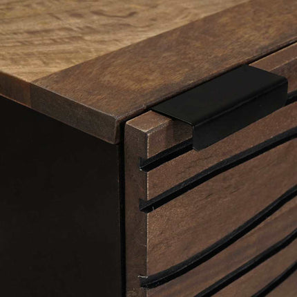 Highboard Brun 40 x 33 x 110 cm Massivt mangotræ