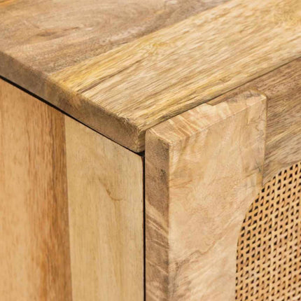 Sideboard med skuffe Brun 40 x 33 x 75 cm Massivt mangotræ