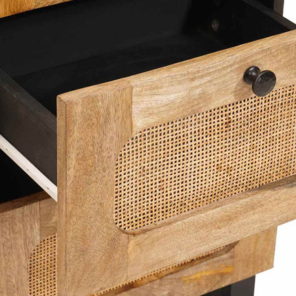 Sideboard med skuffe Brun 40 x 33 x 75 cm Massivt mangotræ