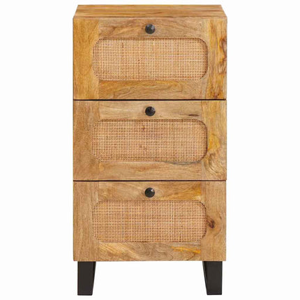 Sideboard med skuffe Brun 40 x 33 x 75 cm Massivt mangotræ