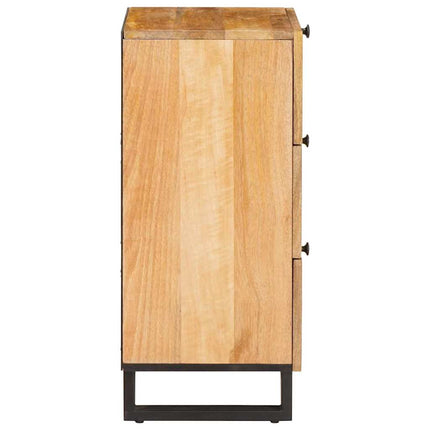 Sideboard med skuffe Brun 40 x 33 x 75 cm Massivt mangotræ