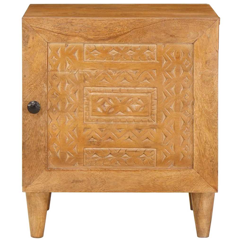 Sengebord 2 pcs Lysebrun 40 x 33 x 46 cm Massivt mangotræ