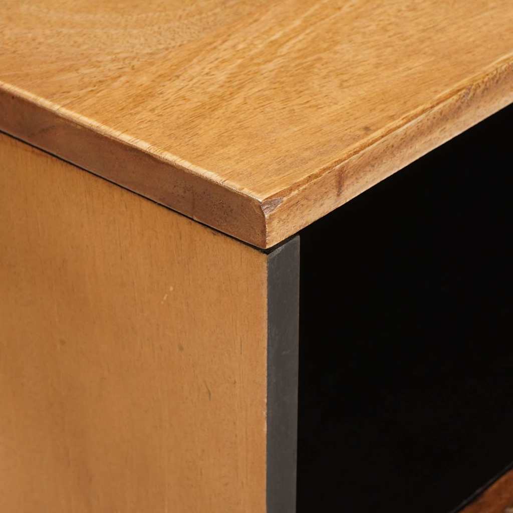 Sengebord med skuffe Lysebrun 50 x 33 x 60 cm Massivt mangotræ