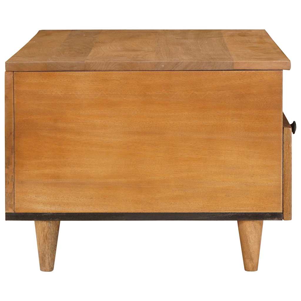 Sofabord med skuffe Lysebrun 80 x 54 x 40 cm Massivt mangotræ
