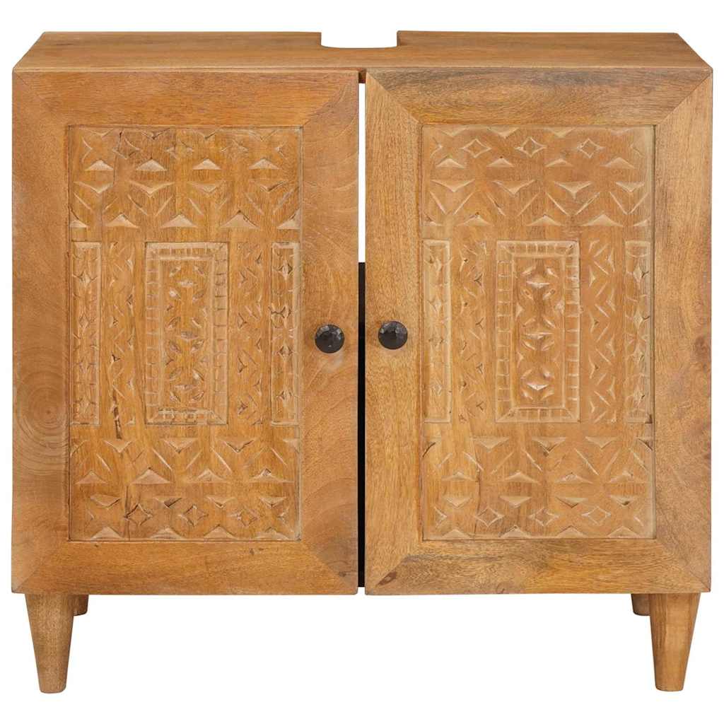 Badeværelsesskab Vægmonteret med dør Lys Brun 62 x 33 x 58 cm