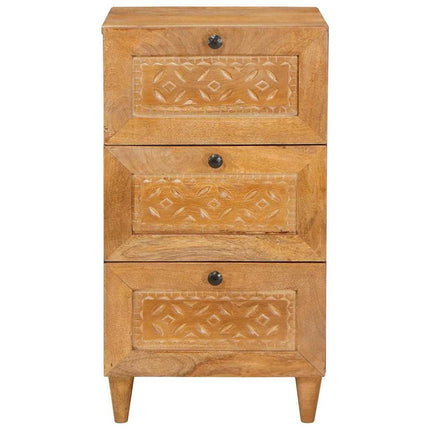 Sideboard med skuffe Lysebrun 33.5 x 40 x 75 cm
