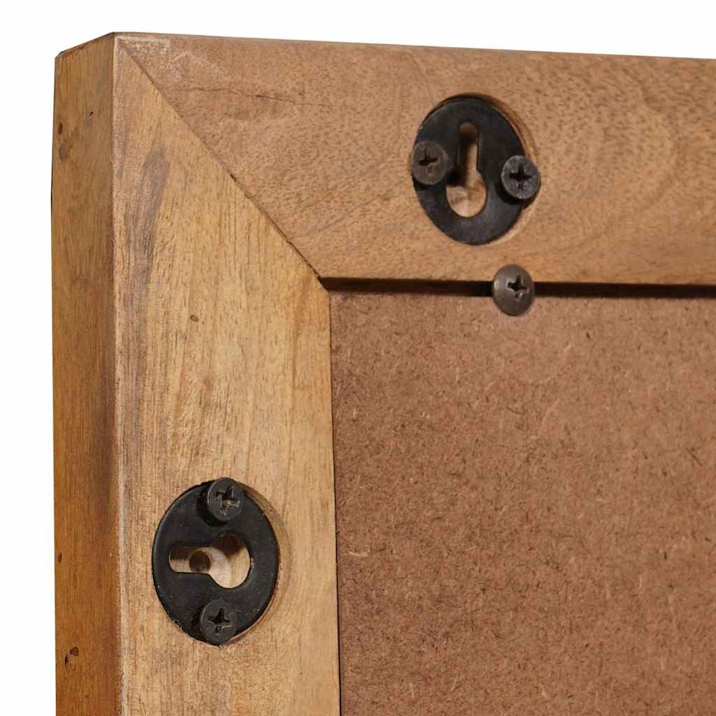 Badeværelsesspejl med spejl Lys Brun 70 x 50 x 2,5 cm