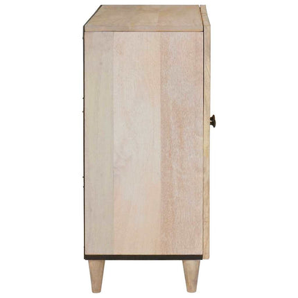 Sideboard Hvid 60 x 33 x 75 cm Massivt mangotræ