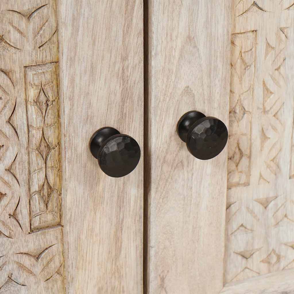 Sengebord med skuffe Beige 50 x 33 x 60 cm Massivt mangotræ