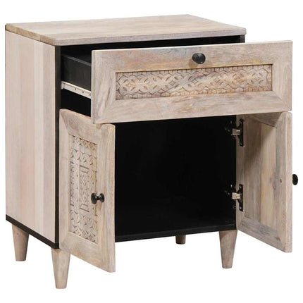 Natskab Hvid 50 x 33 x 60 cm Konstrueret træ