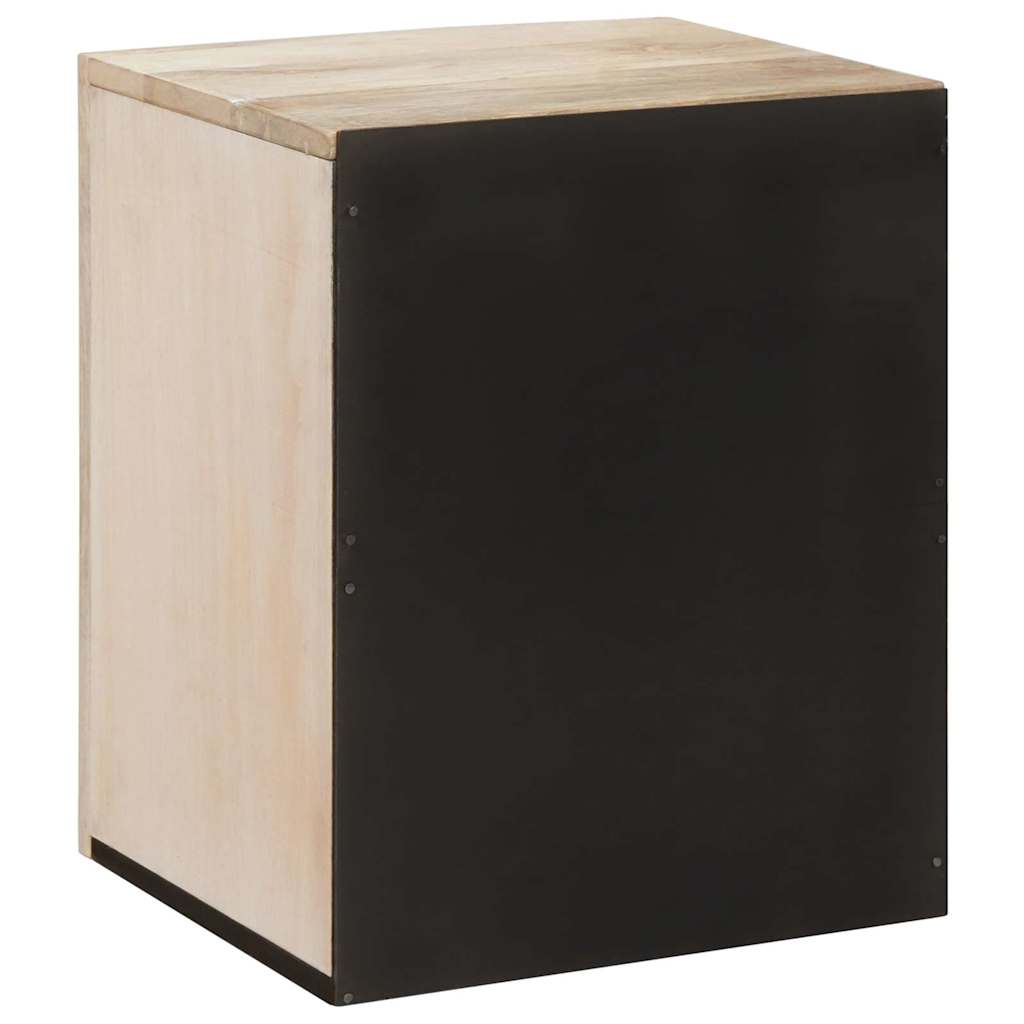 Badeværelsesskab med dør Hvid 38 x 33 x 48 cm Konstrueret træ