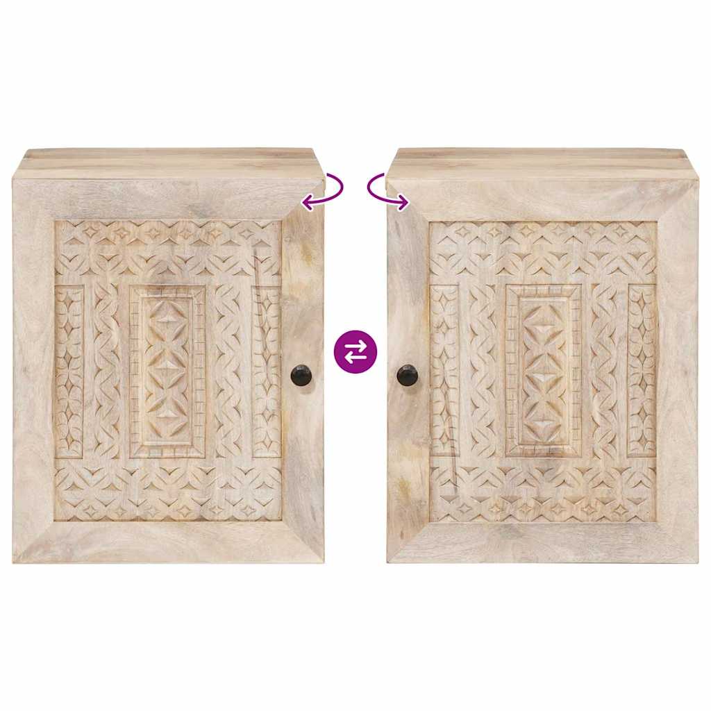 Badeværelsesskab med dør Hvid 38 x 33 x 48 cm Konstrueret træ