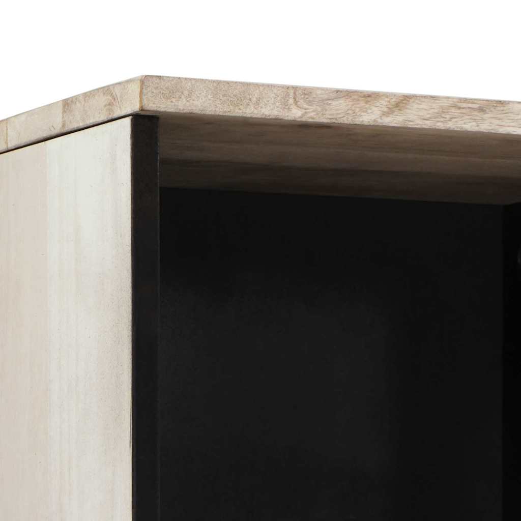 Badeværelsesskab med dør Hvid 38 x 33 x 160 cm Konstrueret træ