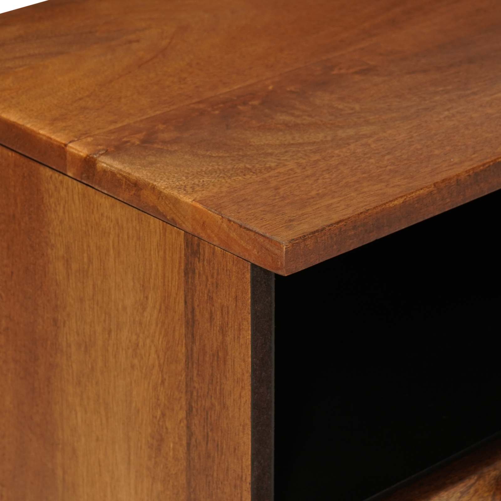 TV-skab med skuffe Valnød 100 x 33 x 46 cm Massivt mangotræ