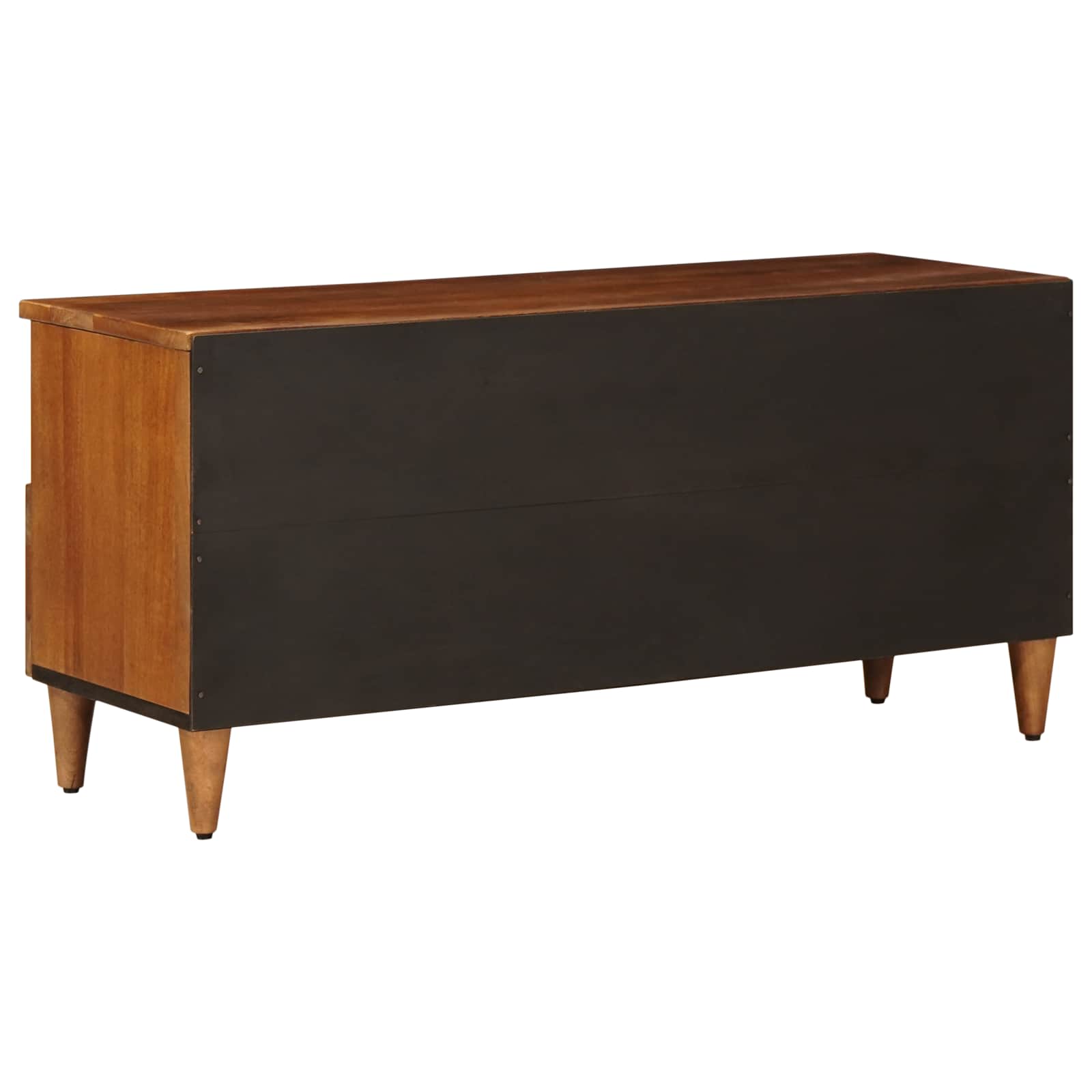 TV-skab med skuffe Valnød 100 x 33 x 46 cm Massivt mangotræ