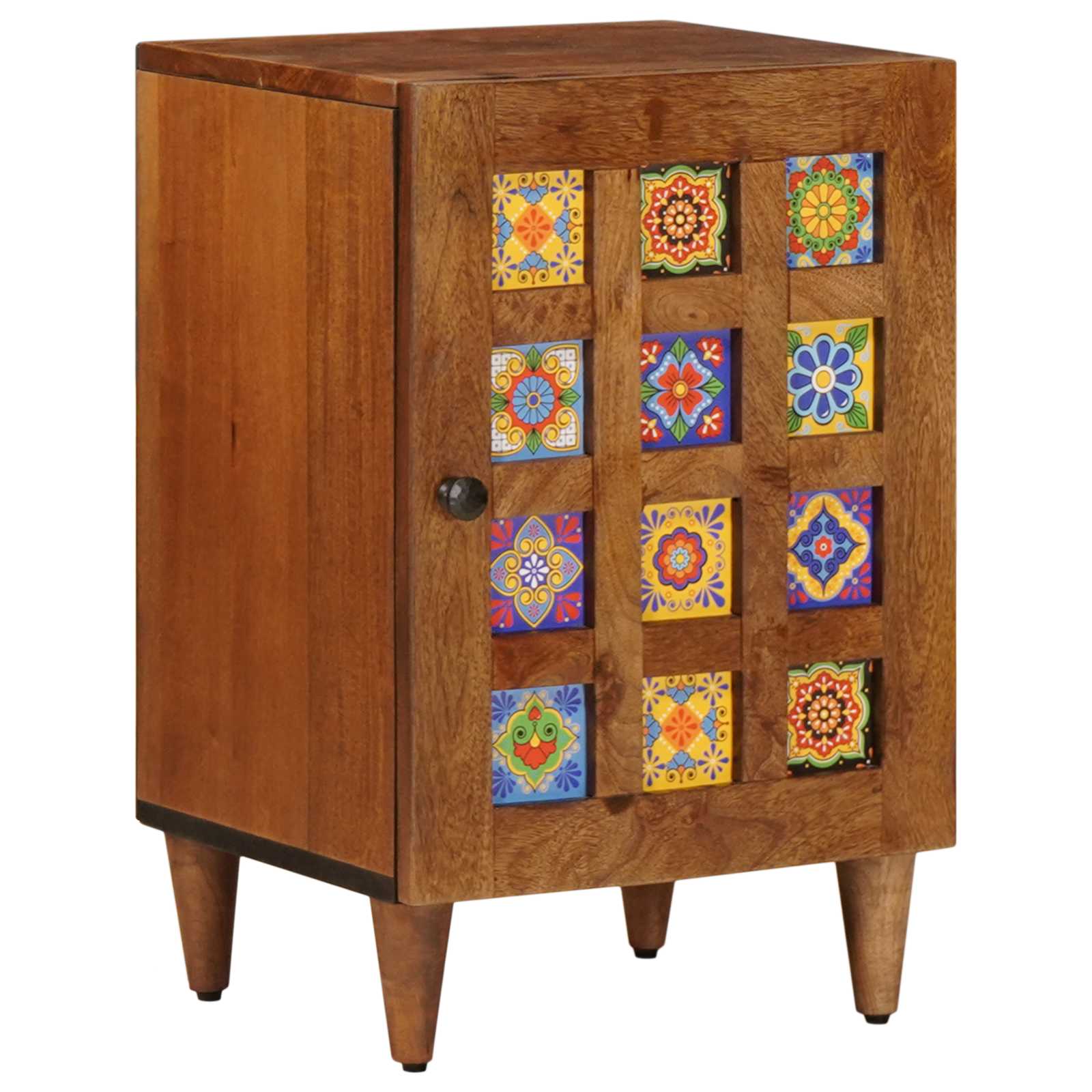 Badeværelsesskab med opbevaring med dør Valnød 38 x 33 x 58 cm