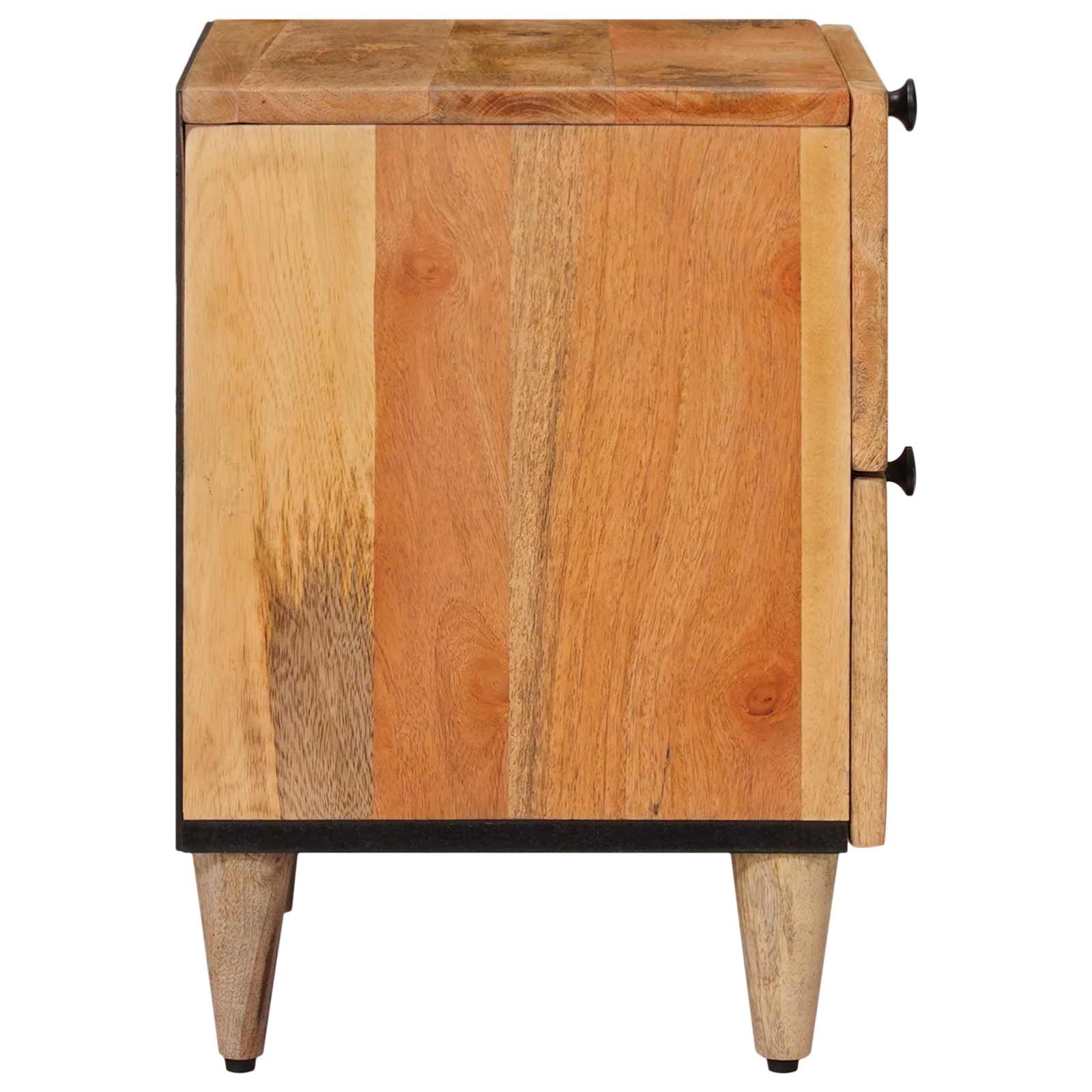 Natskab 2 pcs Naturfarvet 40 x 33 x 46 cm Massivt mangotræ