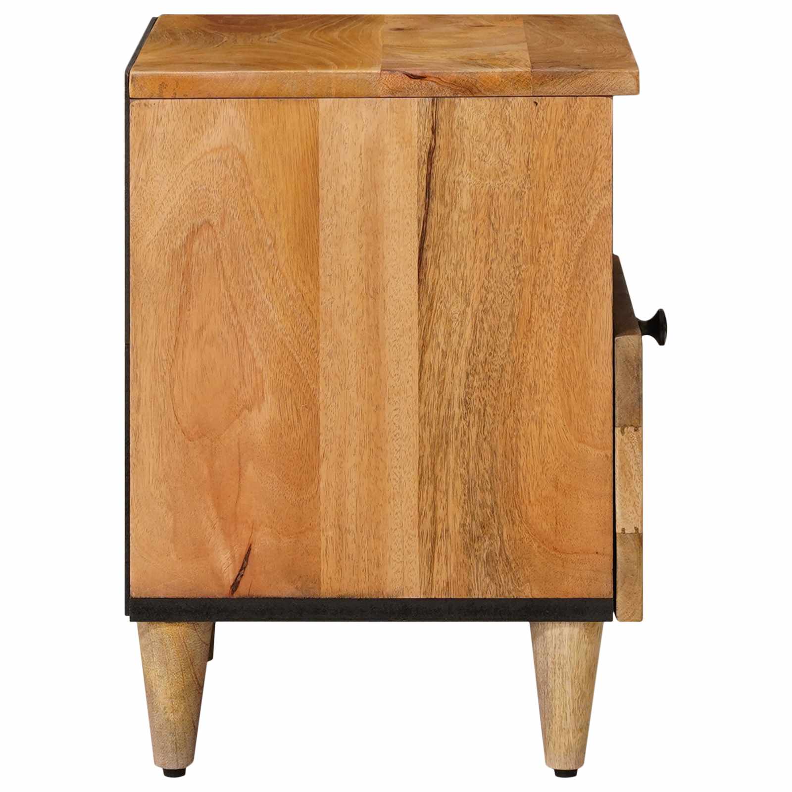 Natskab 2 pcs Naturfarvet 40 x 33 x 46 cm Massivt mangotræ