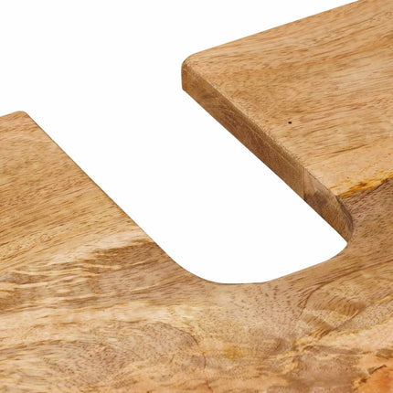 Badeværelsesskabsunder med dør Naturfarvet 62 x 33 x 58 cm