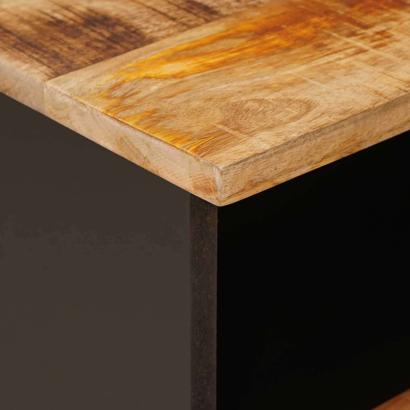 Sengekabinett 2 pcs Brun 40 x 33 x 46 cm Massivt mangotræ