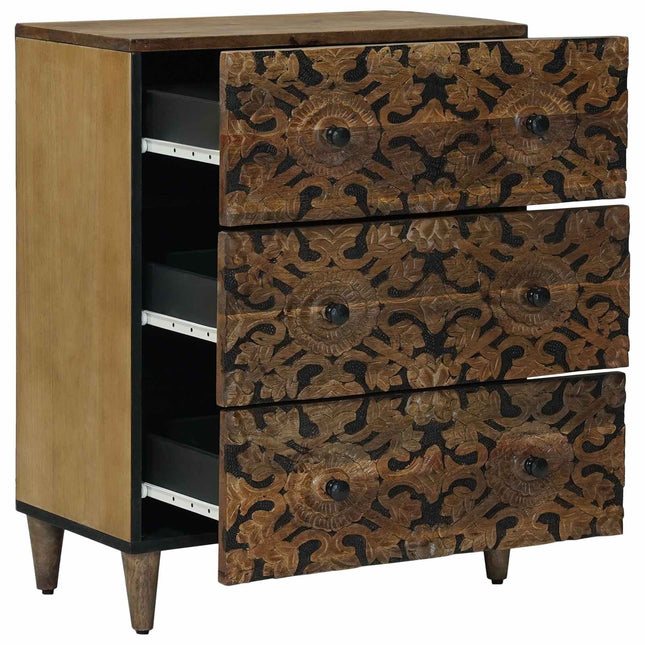 Opbevarings Sideboard Brun 60 x 33,5 x 75 cm Massivt mangotræ