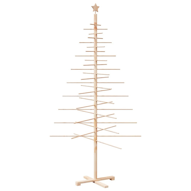 dekorativt juletræ 210 cm massivt fyrretræ