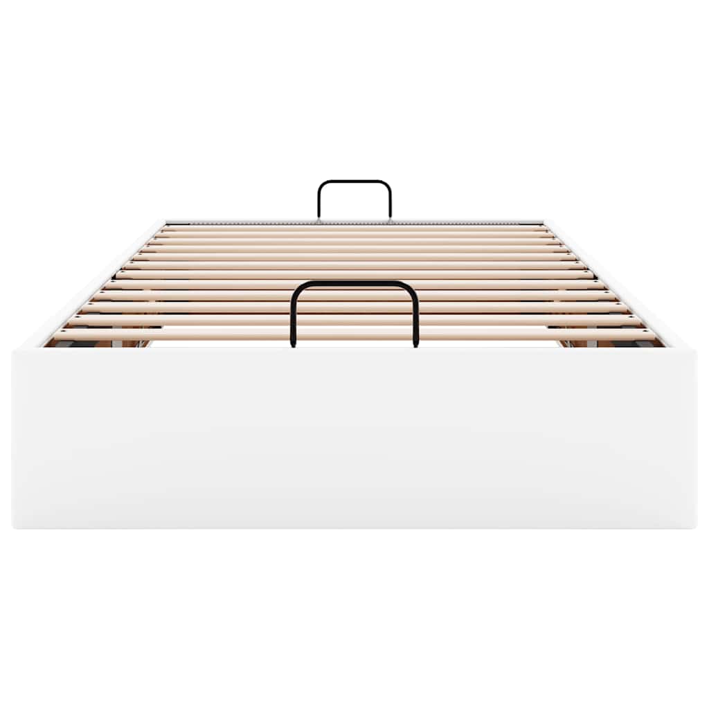 osmannisk sengeramme uden madras 80x200 cm kunstlæder hvid