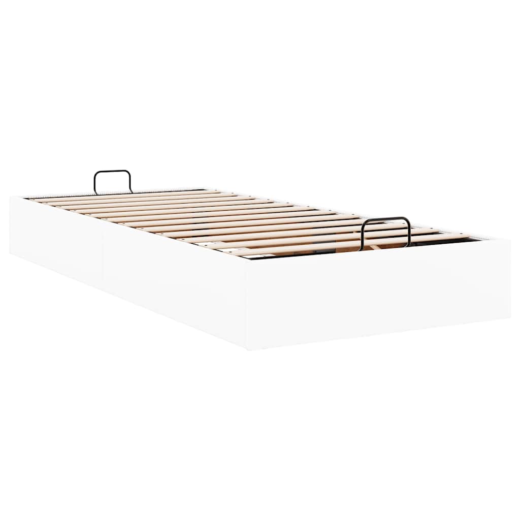 osmannisk sengeramme uden madras 80x200 cm kunstlæder hvid