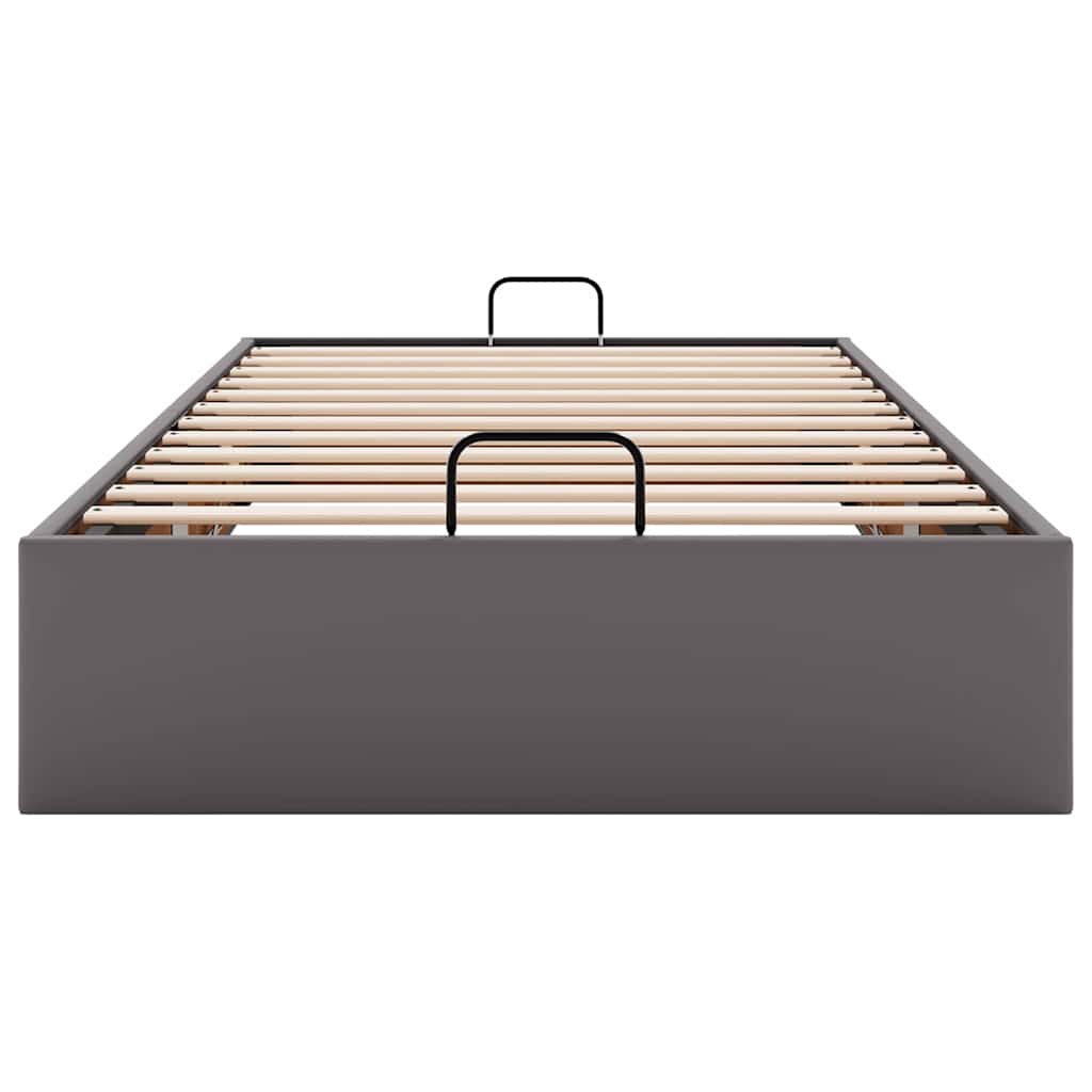 osmannisk sengeramme uden madras 80x200 cm kunstlæder grå