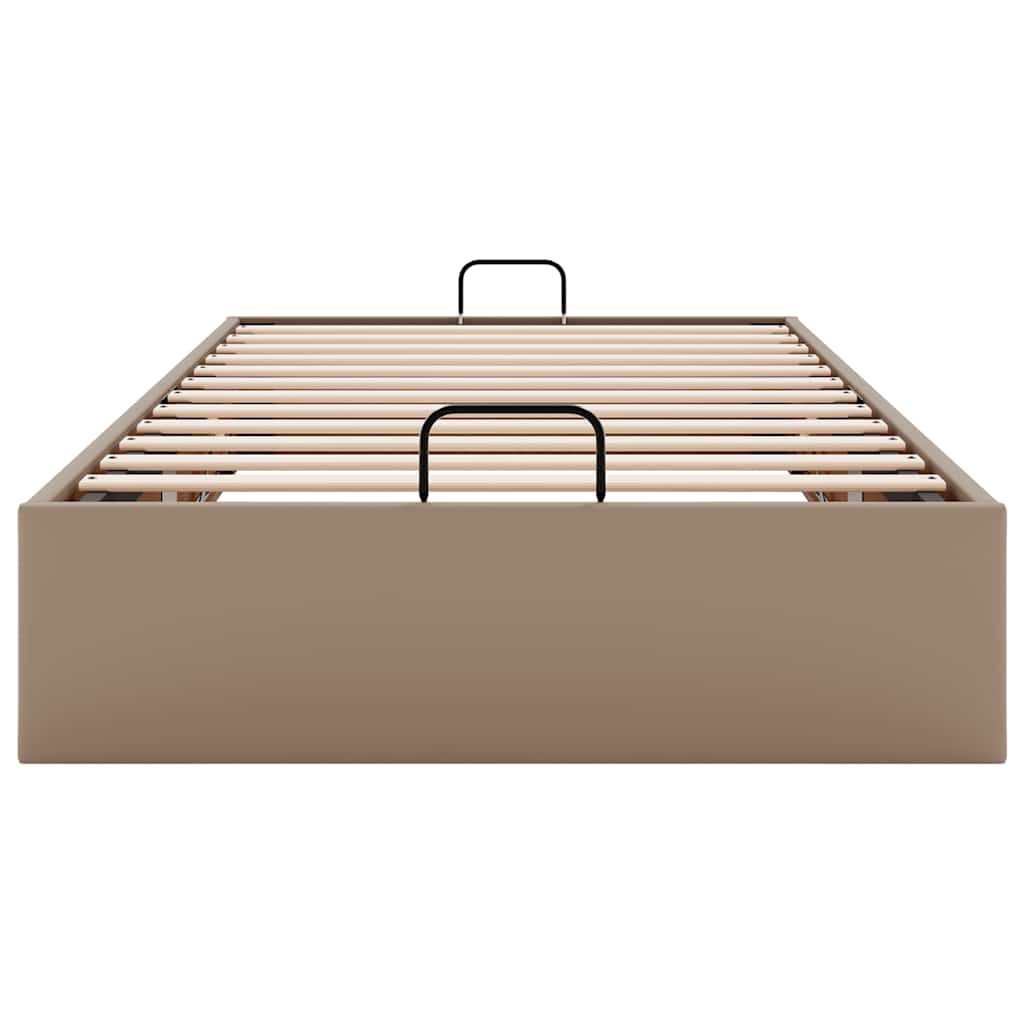 osmannisk sengeramme uden madras 90x200 cm kunstlæder cappucino