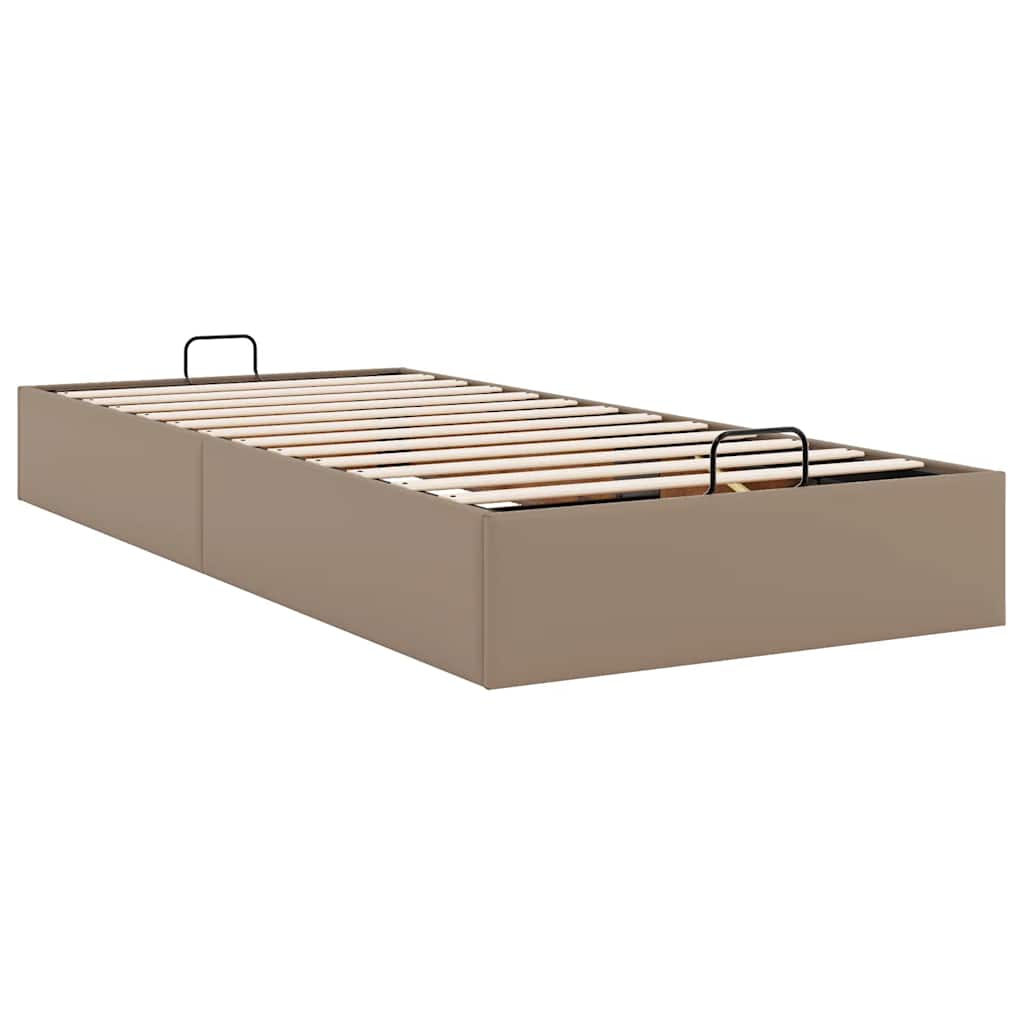 osmannisk sengeramme uden madras 90x200 cm kunstlæder cappucino