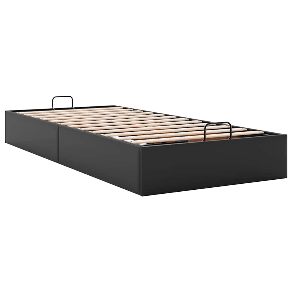osmannisk sengeramme uden madras 100x200 cm kunstlæder sort