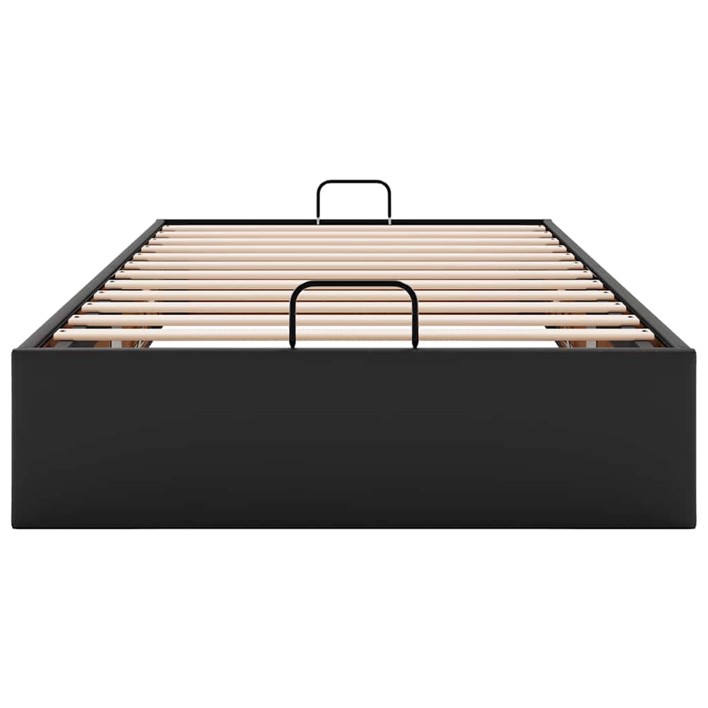 osmannisk sengeramme uden madras 100x200 cm kunstlæder sort