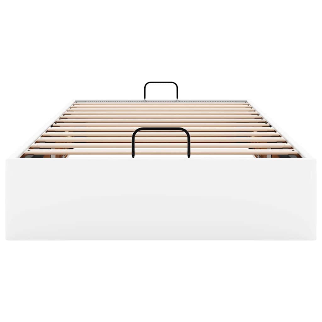 osmannisk sengeramme uden madras 100x200 cm kunstlæder hvid