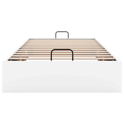 osmannisk sengeramme uden madras 100x200 cm kunstlæder hvid