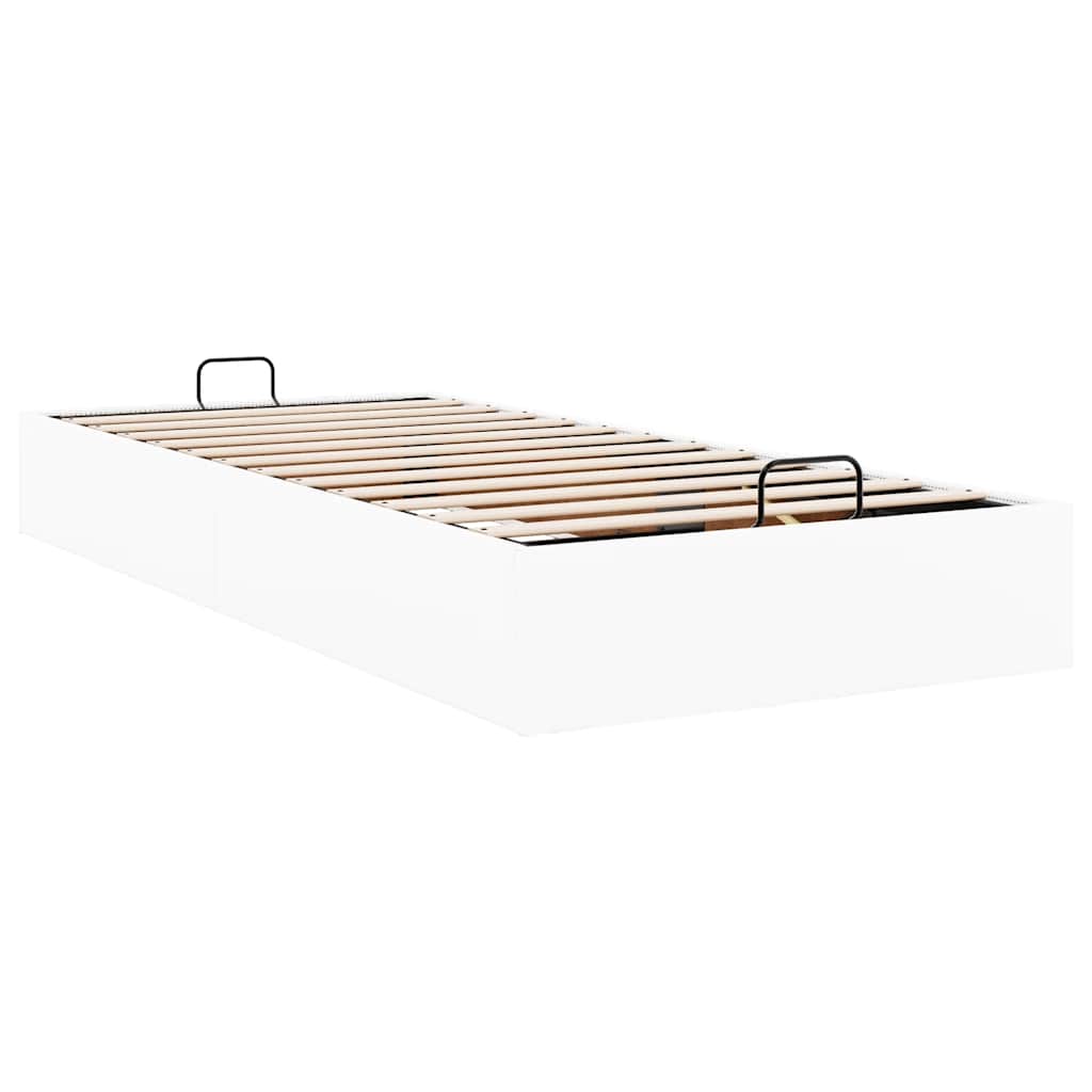 osmannisk sengeramme uden madras 100x200 cm kunstlæder hvid