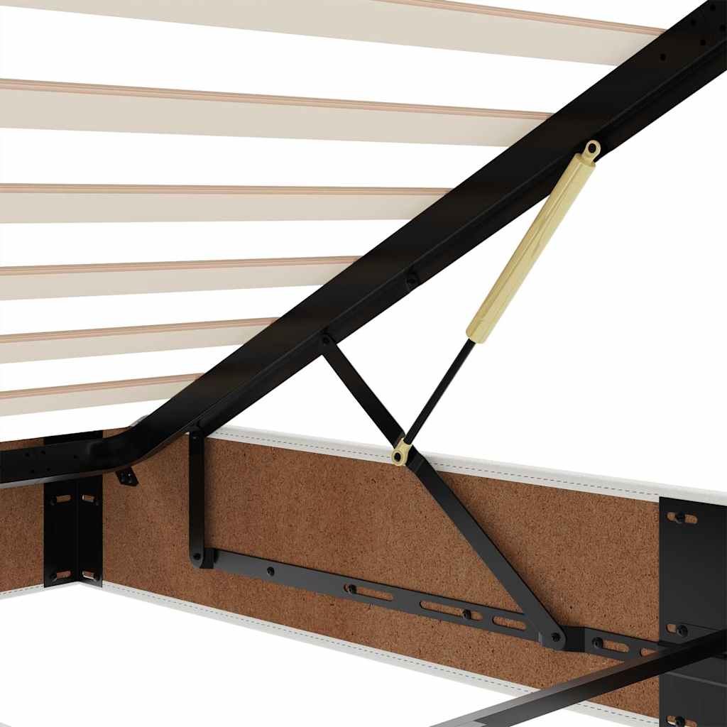 osmannisk sengeramme uden madras 100x200 cm kunstlæder hvid