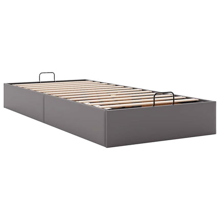 osmannisk sengeramme uden madras 100x200 cm kunstlæder grå