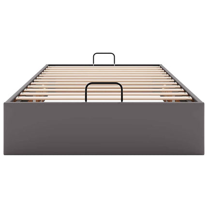 osmannisk sengeramme uden madras 100x200 cm kunstlæder grå