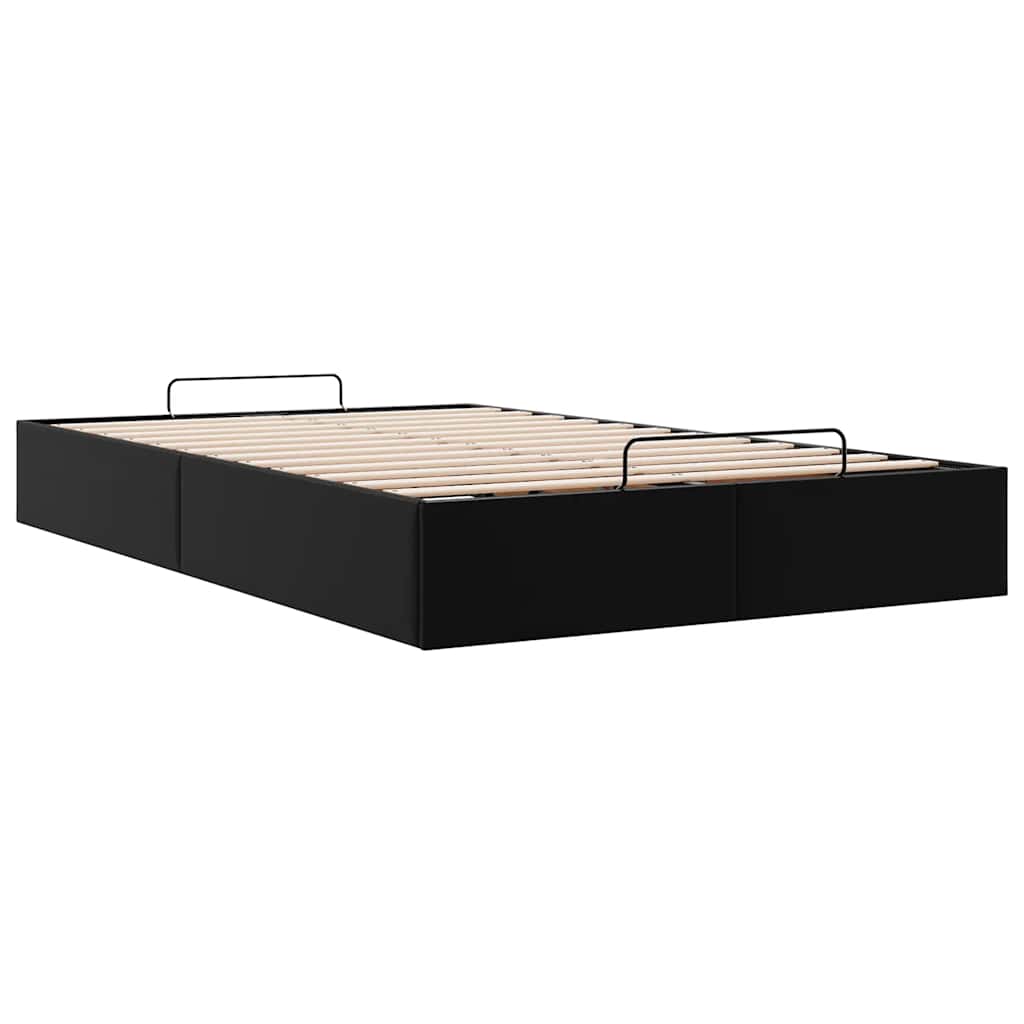 osmannisk sengeramme uden madras 120x190 cm kunstlæder sort