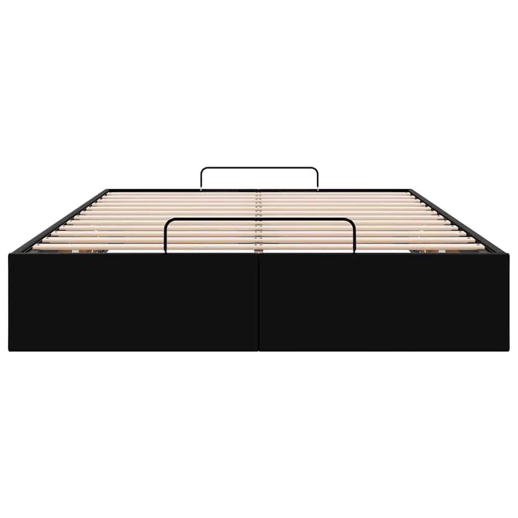 osmannisk sengeramme uden madras 120x190 cm kunstlæder sort