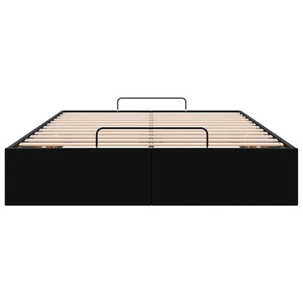 osmannisk sengeramme uden madras 120x190 cm kunstlæder sort