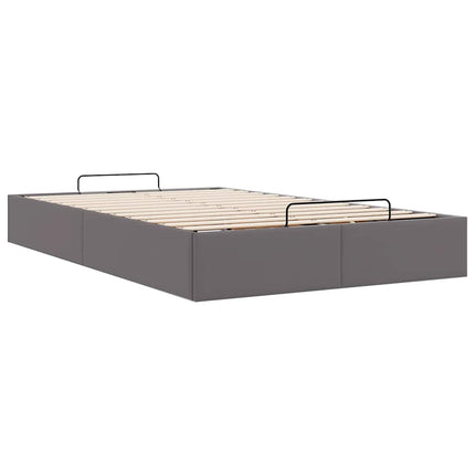 osmannisk sengeramme uden madras 120x190 cm kunstlæder grå