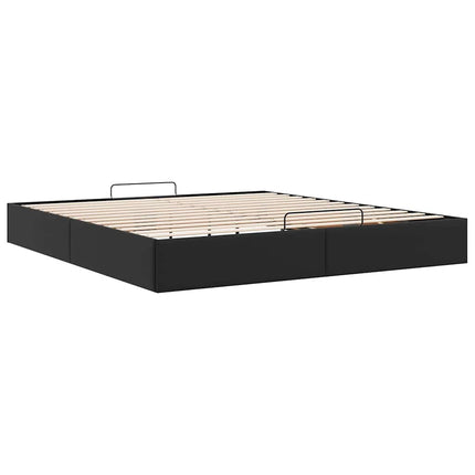 osmannisk sengeramme uden madras 180x200 cm kunstlæder sort