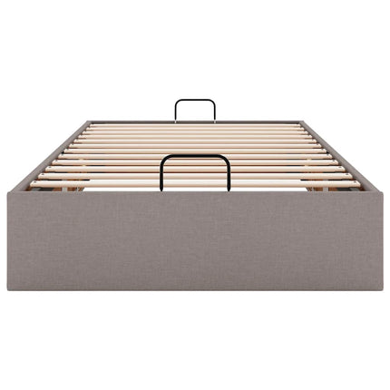 osmannisk sengeramme uden madras 80x200 cm stof gråbrun