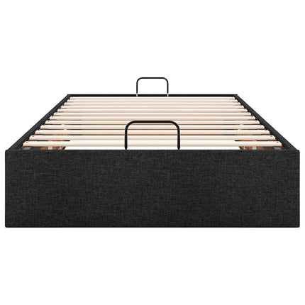 osmannisk sengeramme uden madras 90x190 cm stof sort