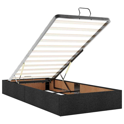 osmannisk sengeramme uden madras 90x190 cm stof sort