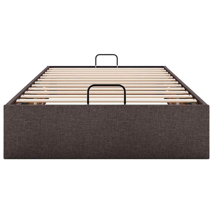 osmannisk sengeramme uden madras 90x190 cm stof mørkebrun